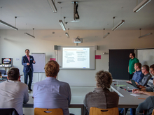 Professor Marc Ritter und Christian Roschke, Hochschule Mittweida