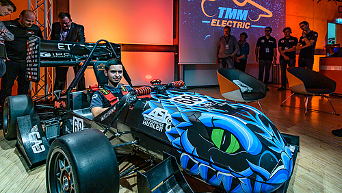 Geht optimiert und mit hoffentlich zusätzlichem finanziellen Rückenwind ins Rennen: "Black Mamba", der aktuelle Rennbolide von Technikum Mittweida Motorsport (TMM).