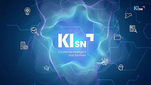 Künstliche Intelligenz aus Sachsen heißt auch Künstliche Intelligenz aus Mittweida. Hier wird grundlegend und anwendungsnah zum Zukunftsthema geforscht. Der Screenshot zeigt die Eröffnunsfolie zum 1. Sächsichen KI-Kongress am 10.09.2021 in Leipzig.