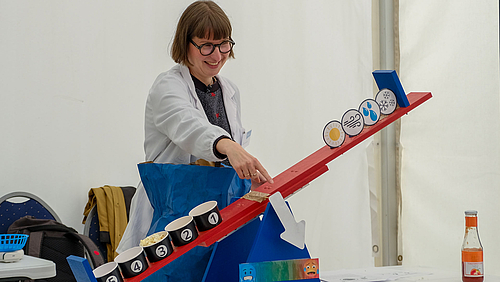 Dr. Inga-Maria Eichentopf macht Klima verständlich – mit der Wetterwippe.